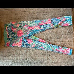 Lilly Pulitzer Luxletic leggings-ankle- worn 2x